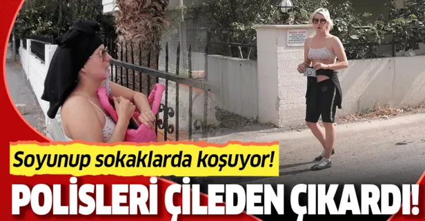 Antalya Manavgat’ta İsveçli özgür kız polisi çileden çıkardı