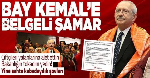 Bakanlık gerçekleri açıkladı, Kemal Kılıçdaroğlu sahte kabadayıcılık şovlarına başladı! Bakanlığı tehdit etti