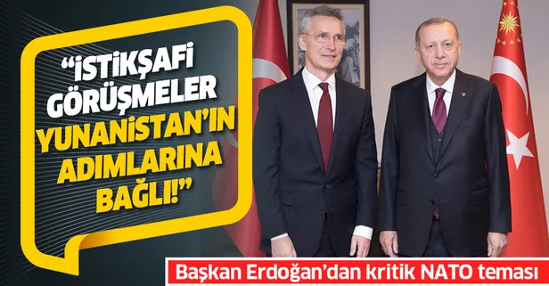 Son dakika: Başkan Erdoğan NATO Genel Sekreteri ile görüştü: İstikşafi görüşme Yunanistan'ın adımlarına bağlı