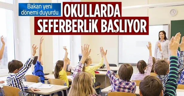 Okullarda seferberlik başlıyor! Bakan detayları açıkladı