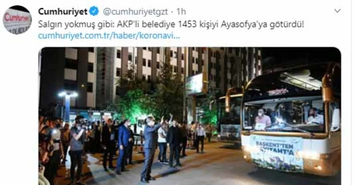 CHP yandaşı medyanın Ayasofya hazımsızlığı haberlerine böyle yansıdı!