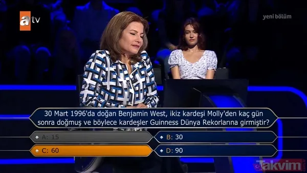 Kim Milyoner Olmak İster'de geceye damga vuran ikiz kardeş sorusu! - 28