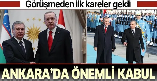 Son dakika: Başkan Erdoğan, Özbekistan Cumhurbaşkanı Şevket Mirziyoyev’i kabul etti