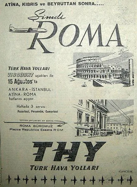 THY 60 yıl sonra Ankara- Roma seferlerine başlıyor-1