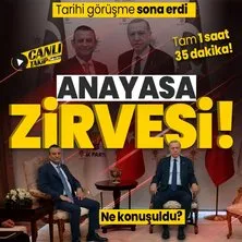 Başkan Erdoğan - Özgür Özel zirvesi sona erdi! 1 saat 35 dakikalık görüşmede ne konuşuldu?