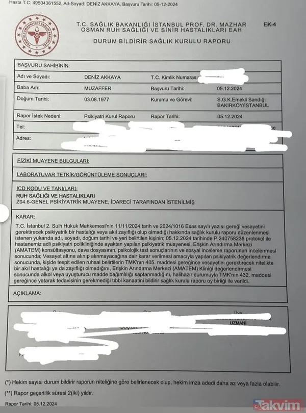 Efe Önbilgin ile Deniz Akkaya yine mahkemelik oldu! Ruh sağlığı raporunu paylaştı - 4