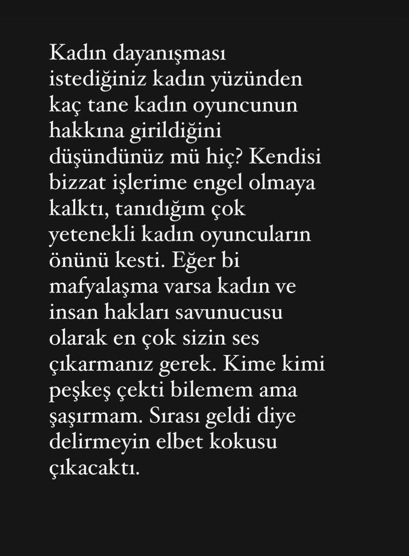 Deniz Işın'ın paylaşımı (Sosyal medya)