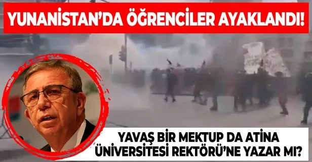 Yunanistan’ın başkenti Atina’da üniversite öğrencileri ayaklandı!