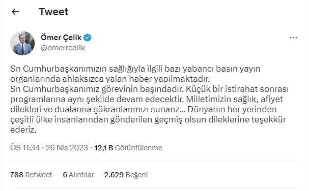 baskan-erdoganin-yogun-programina-kisa-istirahat-arasi-emperyal-tetikcilerin-yalanlarina-sert-tepki-saglik-dur-1682542445331.jpeg Başkan Erdoğan'ın yoğun programına kısa istirahat arası! Emperyal tetikçilerin yalanlarına sert tepki: "Sağlık durumu çok iyi görevinin başında"-3