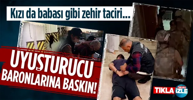 Kızı da babası gibi zehir taciri! Uyuşturucu baronlarına nefes kesen operasyon: Yatak odasında bulunan asansörle kaçmaya çalıştı