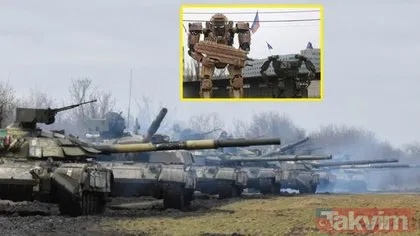 Dünyanın gözü Rusya Ukrayna savaşında! Reuters ve AP fotoğrafları paylaştı! Eli silahlı dev robotlar, tanklar...