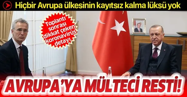 Başkan Erdoğan'dan Avrupa'ya mülteci resti