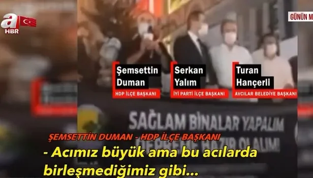 HDP’li Şemsettin Duman konuştu, İYİ Partili Serkan Yalım terk etti! İşte Avcılar'da kameraya yansıyan o anlar…