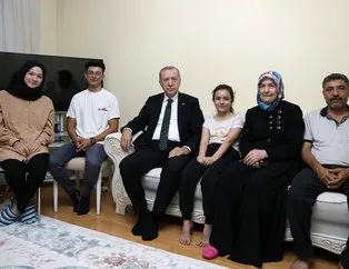 Başkan Erdoğan vatandaşın evine misafir oldu