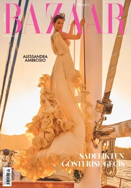 Harper's Bazaar Türkiye Eylül kapağında bir dünya starı: Alessandra Ambrosi...-2