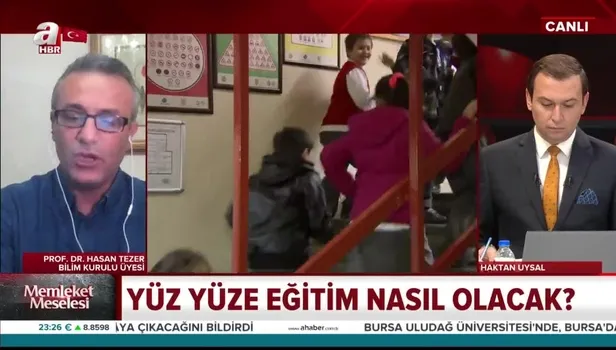 Koronavirüs sürecinde yüz yüze eğitim nasıl olacak? Bilim Kurulu Üyesi Prof. Dr. Hasan Tezer A Haber'de anlattı