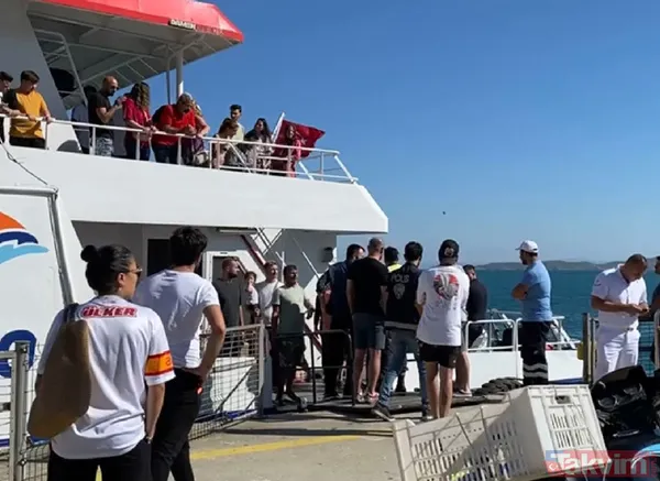 Avşa-Marmara Adası-Yenikapı seferinde koltuk tartışması deniz otobüsünü geri döndürdü - 6