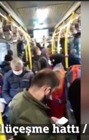 İBB'nin sefer sayılarını azaltması sonrası metrobüste pes dedirten görüntü! Vatandaş isyanda