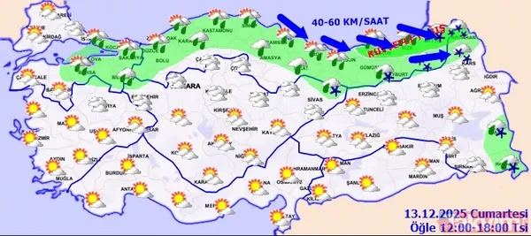 Hafta sonu hava nasıl olacak olacak? MGM’den 5 ile sarı kodlu kar alarmı! İşte il il hava durumu raporu - 5