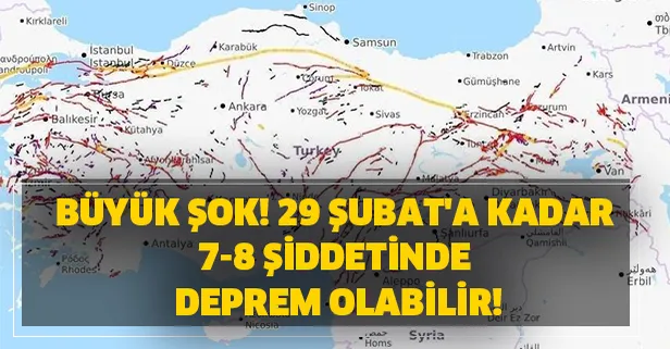 Büyük şok! 29 Şubat'a kadar 7-8 şiddetinde deprem olabilir!