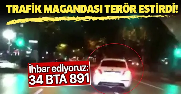 Trafik magandası Bağdat Caddesi'nde terör estirdi