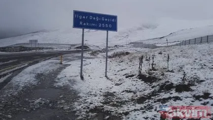 Son dakika: Ardahan’ın yüksek kesimlerine mevsimin ilk karı yağdı
