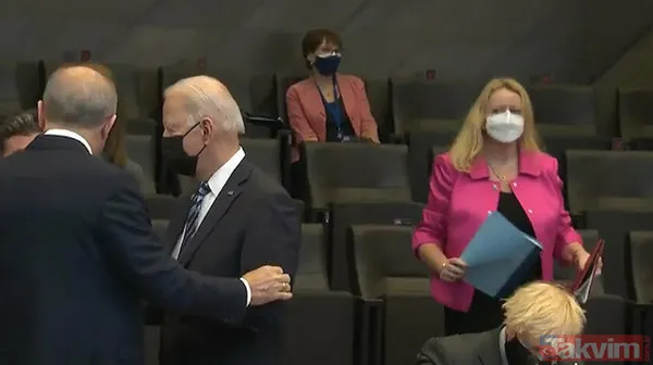 Son dakika: NATO Zirvesi'nde aile fotoğrafı! Başkan Erdoğan ile ABD Başkanı Biden arasında ilk temas - 38