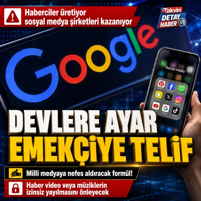 Dijital telif yasası çağrısı: Sosyal medya platformları ve arama motorları haber için ödeme yapmalı