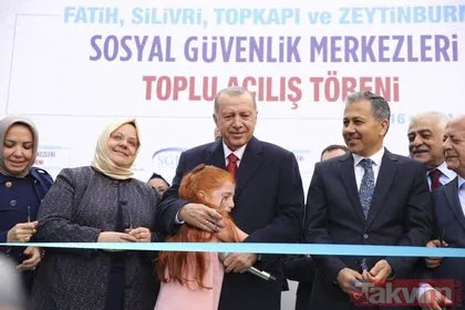 Başkan Erdoğan’ın katıldığı toplu açılış töreninde dikkat çeken kare!