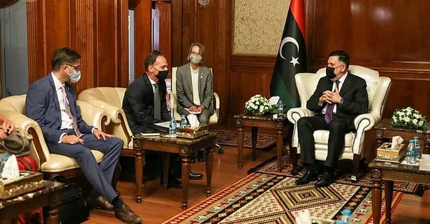 Almanya Dışişleri Bakanı Heiko Maas, Libya Başbakanı Serrac ile çözümü konuştu