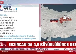 SON DAKİKA: Erzincan’da deprem