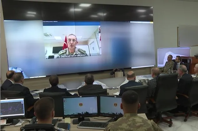 Başkan Erdoğan, Barış Pınarı Harekat bölgesine video konferans sistemiyle bağlandı