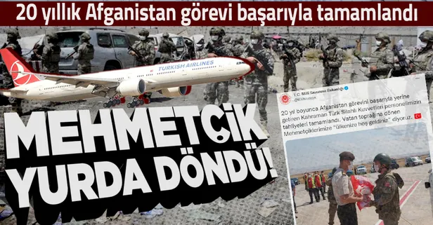 Son dakika: Milli Savunma Bakanlığı duyurdu: Mehmetçik Afganistan'dan döndü