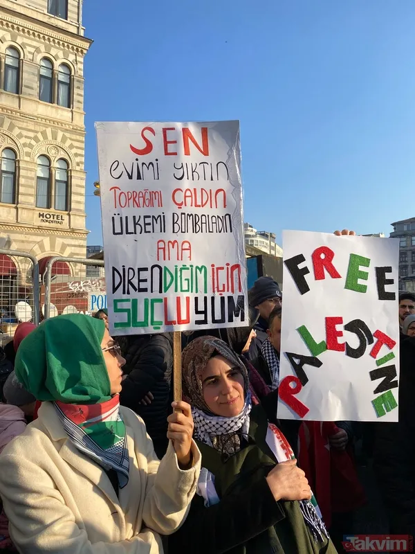 Binler Galata'ya akın etti... İstanbul'dan Aksa'ya direnişe bin selam! | Alandan tarihi kareler - 16