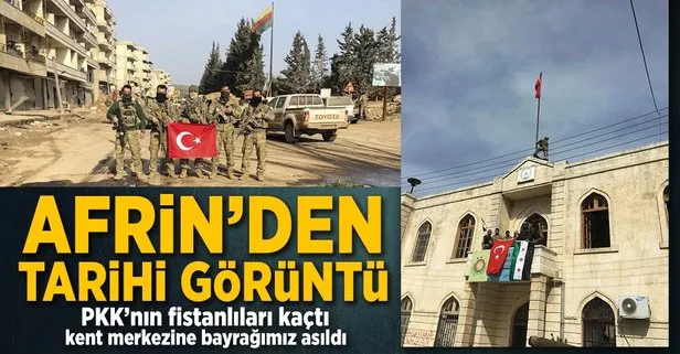 Afrinden bomba görüntü düştü!