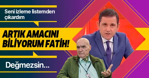 Hıncal Uluç'tan FOX TV sunucusu Fatih Portakal'a sert harekat tepkisi!
