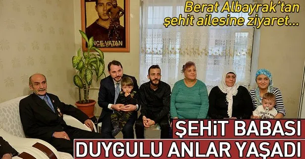 Bakan Albayrak’tan şehit ailesine ziyaret