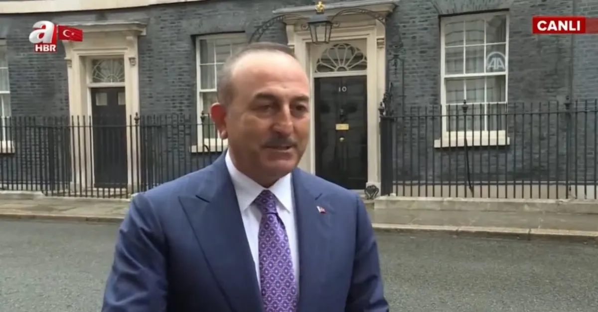 Son dakika: Dışişleri Bakanı Mevlüt Çavuşoğlu, İngiltere Başbakanı Johnson'la görüştü
