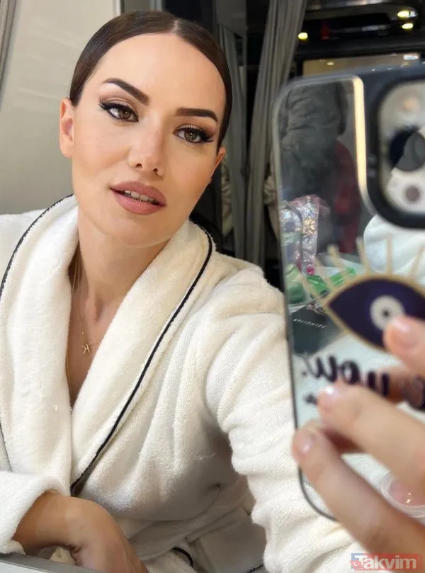 Tatil bitti işbaşı yaptı! Fahriye Evcen'in karavandan paylaştığı bornozlu günaydın pozu beğeni butonu çökertti "Bu güzellik şaka mı" - 8