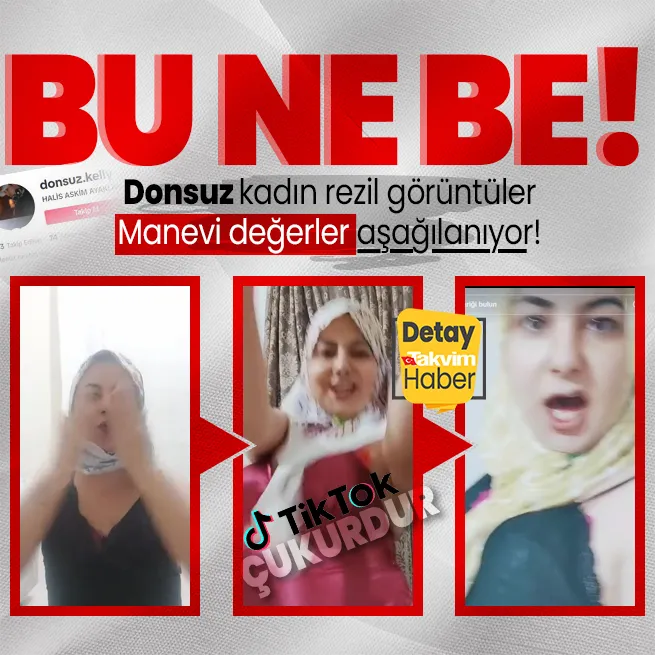 TikTokta yine müstehcenlik! Donsuz Kelly isimli kullanıcıdan rezalet görüntüler... Manevi değerler ayaklar altında!