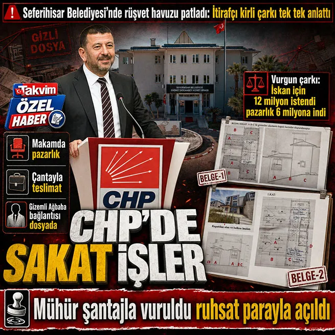 CHPli Seferihisar Belediyesi’nde rüşvet havuzu patladı! Makamda pazarlık, çantayla teslimat