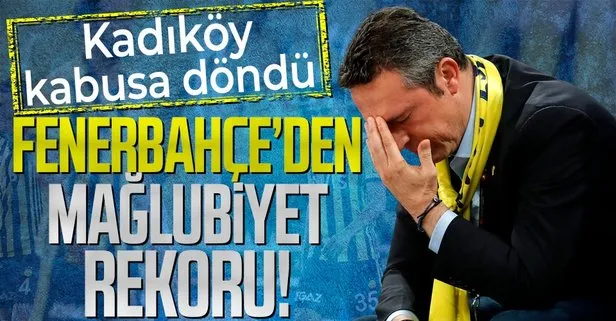 Fenerbahçe iç sahada mağlubiyet rekoru kırdı!