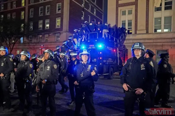 ABD intifadasına pranga! Columbia Üniversitesi’ne baskın: Çevik kuvvet ve kamyonlarla saldırdılar! Kaliforniya'da İsrail yanlıları protestoculara saldırdı - 5