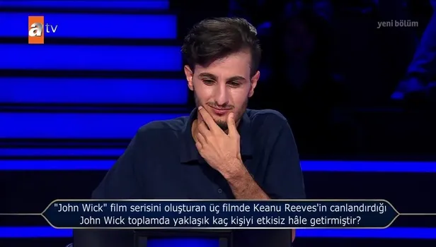 Milyoner’e damga vuran John Wick sorusu