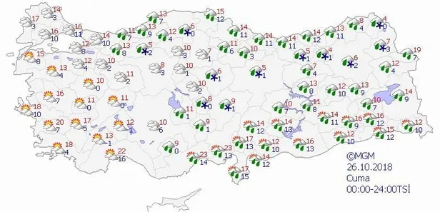 Meteoroloji'den son dakika sağanak uyarısı! 23 Ekim hava durumu! İstanbul ve diğer iller....-9