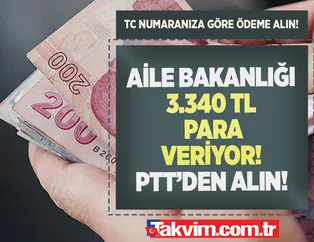 Aile Bakanlığı 3.340 TL para veriyor! TC sonu 1,3,5,7,9 ve 0,2,4,6,8 olanlar dikkat! PTT'ye gidip alın! Her ayın 15'inden sonra...