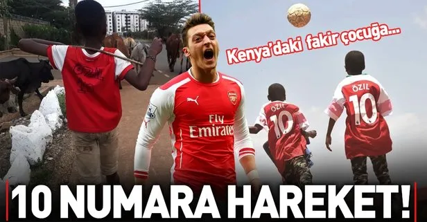 Mesut Özil’den 10 numara hareket! Kenya’daki çocuklara...