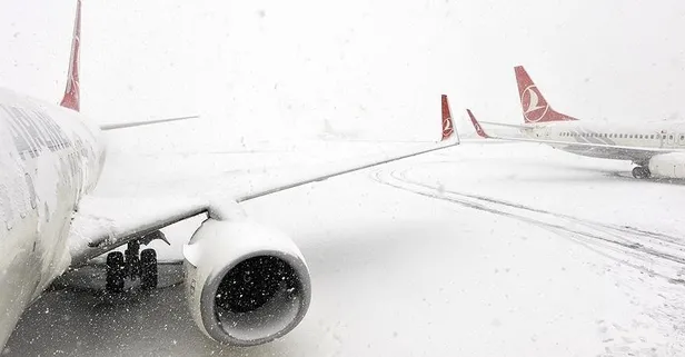 THY ve A Jet olumsuz hava şartlarından dolayı İstanbul'daki seferlerini iptal etti