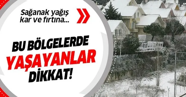 Meteoroloji son dakika hava durumu: İstanbul ve o bölgelerde yaşayanlar dikkat! Kar ve sağanak...
