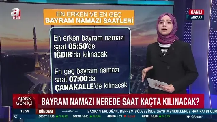 Bayram namazı saat kaçta? İstanbul, Ankara, İzmir il il bayram namazı saatleri! | VİDEO